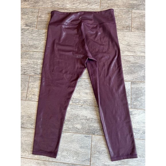 Zyia Active Leggings size 16 18 Reflective Galaxy stretch yoga pants high rise - Picture 2 of 9